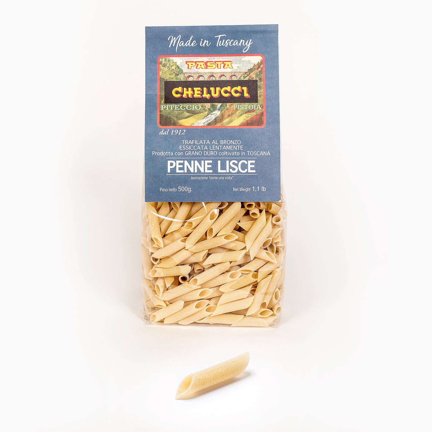 Penne Lisce | Semola di Grano Duro | Pasta Chelucci