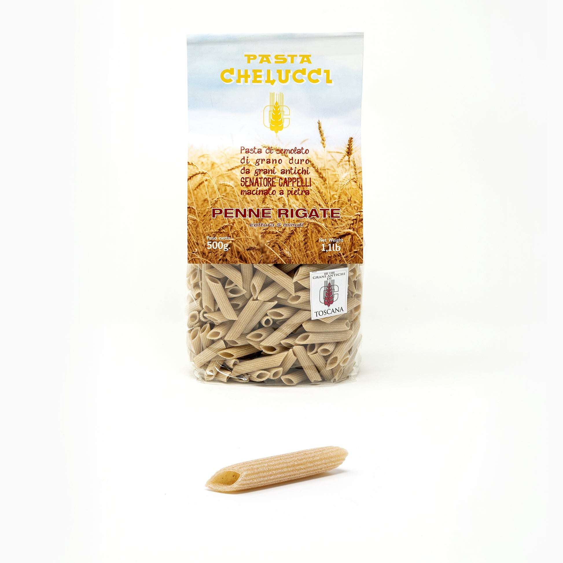 Penne Rigate | Semolato Senatore Cappelli | Pasta Chelucci